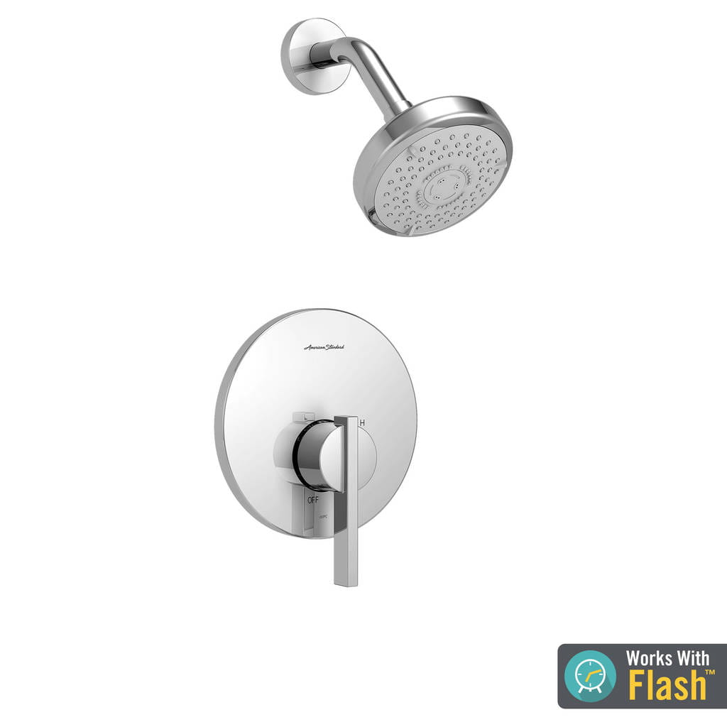 Boulevard 1.75 GPM Shower Trim Kit with Water-Saving Showerhead and Pressure Balance Cartridge with Lever Handle